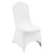 VEVOR Housses de Chaise Élastique en Élasthanne, Couverture de Chaise Avant Arquée, Housses de Protection Amovibles et Lavables, pour Mariage, Banquet, Fête, Célébration, Salle à Manger (100PCs Blanc)