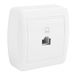 Telefoonaansluiting MUR Telefoonaansluiting RJ45 CAT 5E, 74 x 72 x 28 mm. Wandoppervlak MUR88U