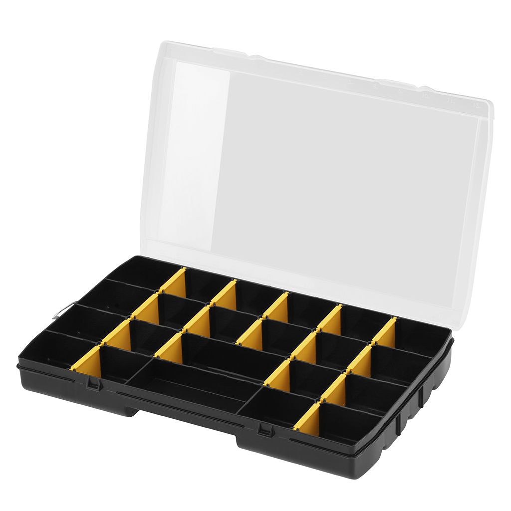 Stanley 22-Compartment Storage Box - Black/Yellow