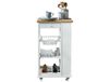 Phoenix Nizza serveerwagen, trolley, keukenwagen, MDF gelakt, wit, 50x86x37
