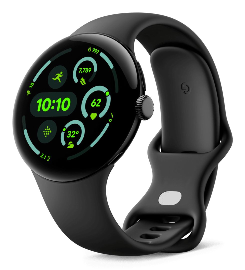 Google Pixel Watch 3 AMOLED 45 mm Digital Touchscreen 4G Zwart Wifi GPS