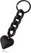 LGT JWLS Lookinggoodtoday Sleutelhanger 4 grote Schakels & Hart - Zwart