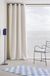 JOTEX Shadow Eyelet Verduisteringsgordijn met oogje (1 stuk), gebroken wit, 140 x 250 cm