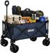 Luvego Opvouwbare Bolderkar | 150 kg Draagkracht | 165 Liter | Bolderwagen | Met Afneembare Wielen | Met Remmen | Verstelbaar Handvat | Offroadwielen | 360° Wielen | Strand, Camping & Festival | Blauw
