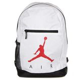 Nike Air Jordan Rugzak Schooltas, Gymtas + Bijpassende Etui - Wit, Rood - 9 L