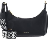 COCCINELLE Leren schoudertas accessoiretas Suri Mini Bag Grained leather Noir zwart