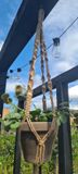 TS Collection Bloempothanger Macramé Bruin Jute