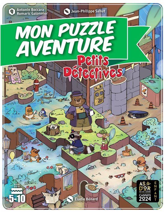Mon Game Flow Petits Détectives Puzzelspel 42 stukjes Verhaal