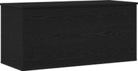 vidaXL Opslagdoos Zwart eiken 100 x 42 x 46 cm Bewerkt hout