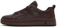 DERIMOD Slip-On Sneakers Echt Leren Slip-On Sneakers Bruin