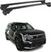 OMAC 2 barres de toit pour Kia EV6 GT-Line 2023-2024 (noir, aluminium) | Testé TÜV/DIN 75302:2019, verrouillable, charge utile jusqu'à 75 kg