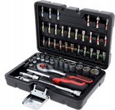 KS Tools 899.1000 Adventskalender 2025, professionele torsiebitset met 1/4 inch bit-omschakelratel en 1/4 inch bitschroevendraaier, 46-delig