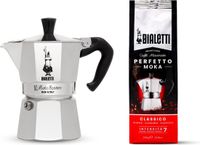 Bialetti Moka Express 3 Kos Percolator - 130 ml - Zilver