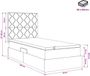 vidaXL Bed met opbergruimte en matras Donkergroen 90 x 200 cm Fluweel