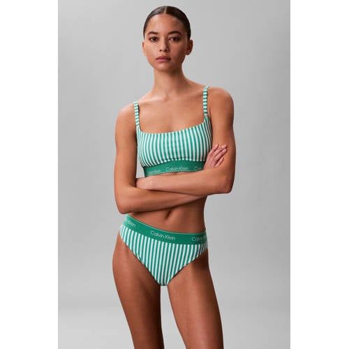 Calvin Klein Bikinibroekje Groen/Wit