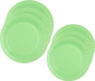 Santex Feest/verjaardag borden set - 40 stuks - licht groen - 17 cm en 22 cm