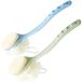 Lot de 2 brosses de bain et de corps avec loofah