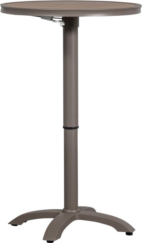 WOOOD Jeppe Bartafel - Aluminium - Bruin/Grijs
