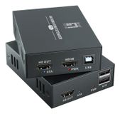 LevelOne HVE-8111 HDMI over Cat.5/6 Extender kit 4K, 100m Zwart