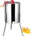 Vevor extracteur de miel manuel, 4/8 cadres, acier inoxydable poli