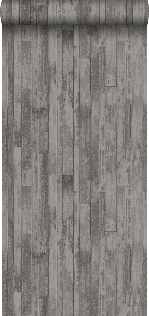 Esta Home behang vintage sloophout planken vergrijsd bruin taupe - 128839 - 53 cm x 10,05 m