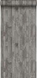 Esta Home 128839 behang vintage sloophout planken vergrijsd bruin taupe