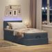 Maison Exclusive - Cadre de lit ottoman avec matelas, gris foncé, 80x200 cm, velours