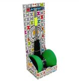 Acrobat Diabolo groen met aluminium stokken - 105 mm doorsnede
