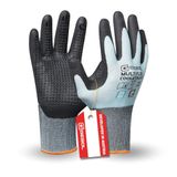 Gebol Multi Flex Cool & Touch Werkhandschoenen voor heren, zweetbestendig, touchscreen-compatibel met noppen, ijsblauw, L