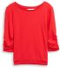Tom Tailor Denim Fitted sweatshirt met ruches - Maat XS - brilliant red
