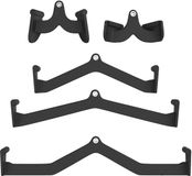 Tunturi Platinum foam grip set - 5 stuks - Zwart