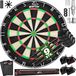 Merkloos Sisal Dartbord XXL-set met 9 dartpijlen, 24 flights en accessoires, Ø 45 cm