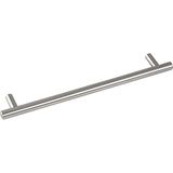 GRIMME 8569210160 Basic kastgreep Enija meubelgreep (Barell) ø 12 mm, breedte 200 mm stanggreep geborsteld roestvrij staal, zilver, gatafstand 160 mm