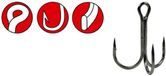 Gamakatsu Treble 18 Ns Haakmaat 4 Zwart/Grijs Staal 6 stuks