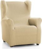 ECOMMERC3 Elastische en extra zachte oorstoelhoes, beige, verstelbaar, 100% Made in Spain