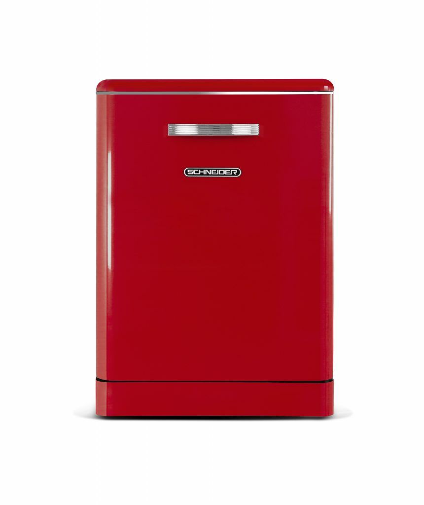 SCHNEIDER SDW1444VR Vrijstaande Vaatwasser - Rood - 14 Couverts - E