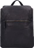 HAROLD'S Leren laptop rugzak Submarine Notebook Backpack Black zwart