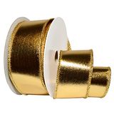 Morex Ribbon Bedraad Lamé, Goud, 1-1/2" x 10 yd
