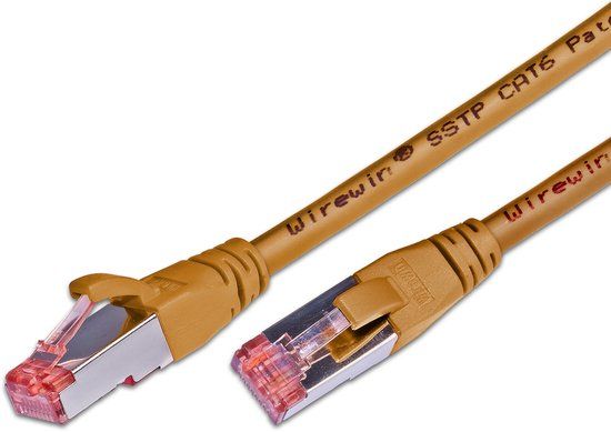 Wirewin S/FTP CAT6 4m netwerkkabel Bruin