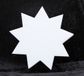Merkloos 5x Piepschuim vormen 9-punts ster 20 x 5 cm hobby/knutselmateriaal