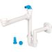 Lira Siphon compact Lira avec raccordement pour appareil, diamètre du tuyau 40 mm, blanc