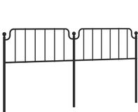 vidaXL Hoofdbord 193 cm Metaal Zwart