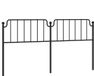 vidaXL Hoofdbord 193 cm Metaal Zwart