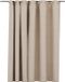 vidaXL Rideau aspect lin occultant avec crochets 290x245 cm beige