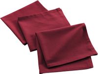 Livettti.NL Livetti.NL 3x Servetten Table Napkin 3 Stuks 40x40cm Katoen Burgundy