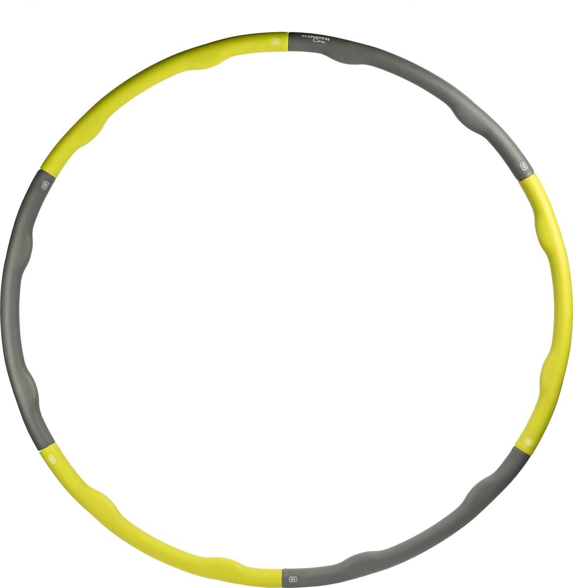 Wonder core Fitness hoepel Ø 100cm – Grijs/groen, hoelahoep, hulahoop, hula hoop