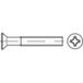 TOOLCRAFT TO-5431713 Vis de tête M3 8 mm Phillips Acier zingué 200 pièce(s)