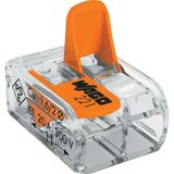 WAGO 221-412-100 221-412, Transparent/Orange, 2 x 0,2-4 mm²