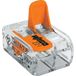 WAGO 221-412-100 221-412, Transparent/Orange, 2 x 0,2-4 mm²