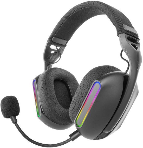 Mars Gaming MHW-PRO - Gaming Headset - Draadloos - RGB - Zwart